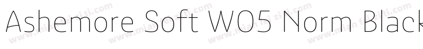 Ashemore Soft W05 Norm Black字体转换